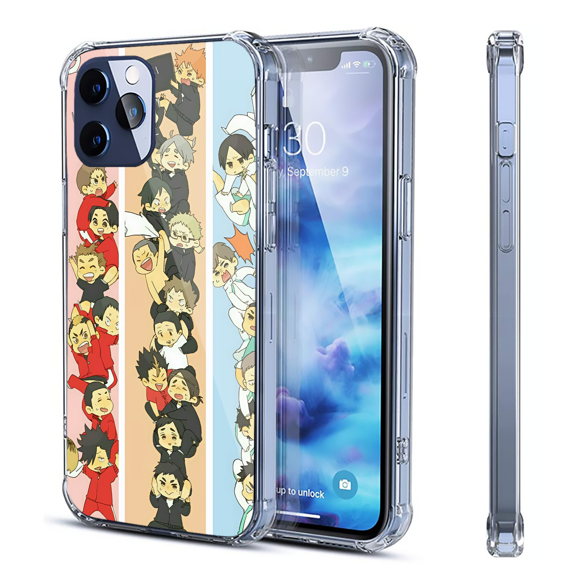 （画像用） ハイキュー!! Haikyu!! 【iPhone 12シリーズ対応】透明スマホケース（クリアソフトケース）